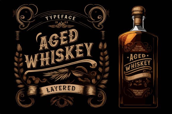 Aged Whiskey Font for Editorial Warmth and Vintage Clarity