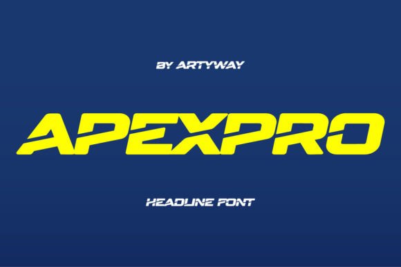 Apexpro Font: A Dynamic Display Typeface for Action-Oriented Brands