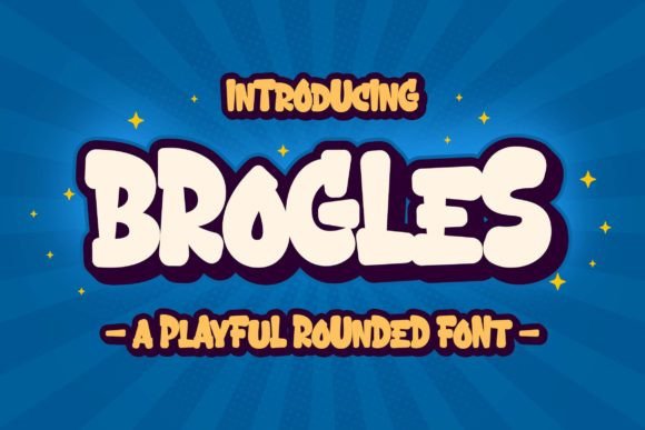 Brogles: A Vibrant and Playful Display Font
