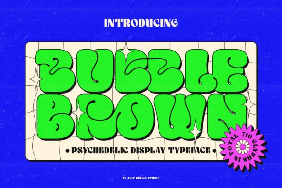 Bubble Brown: A Playful Font for Creative Products