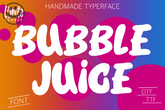 Bubble Juice Display Font for Youthful Branding Projects