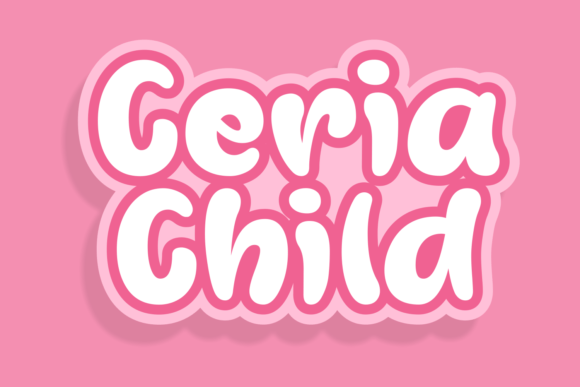 Ceria Child Font for Playful Brand Identity Design