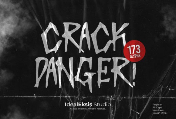 Crack Danger Font: Horror Display Typeface for Scroll-Stopping Campaigns