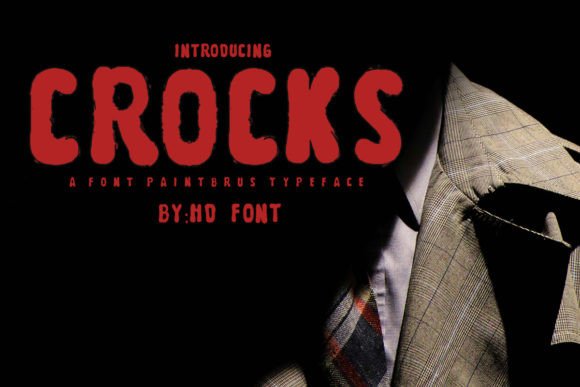 Crocks Font: Bold All-Caps Display Typeface for Small Business Branding