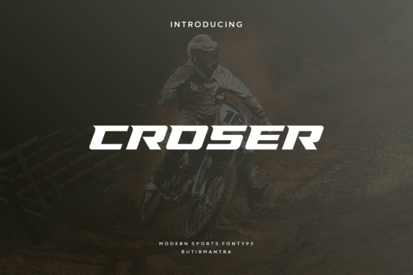 Croser Display Font for Bold Sports & Racing Designs
