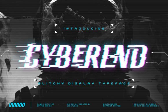 Cyberend: A Cyberpunk Display Font for Scroll-Stopping Campaigns
