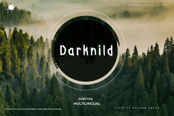 Darknild: A Horror Font That Elevates Handmade Packaging & Printables