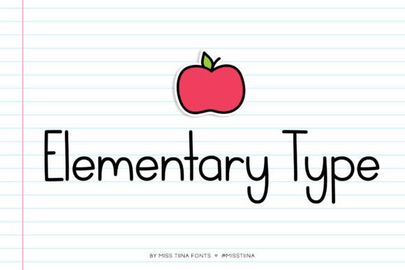 Elementary Type: A Playful Display Font for Warm, Inviting Typography