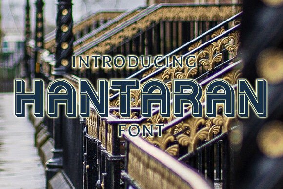 Hantaran: A Stylish 3D Typeface for Scroll-Stopping Marketing