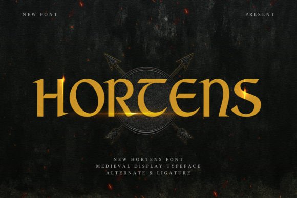 Hortens Medieval Display Typeface for Historic Branding