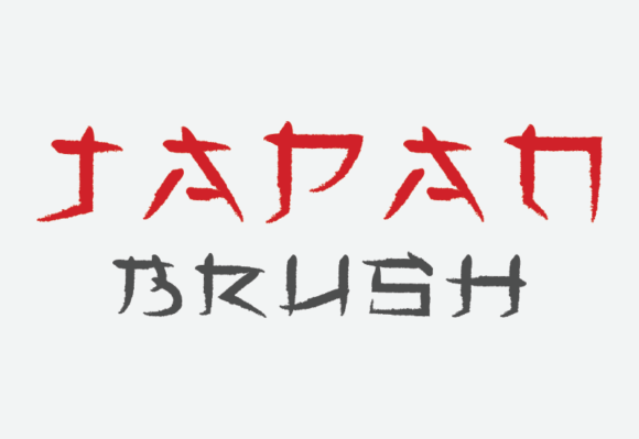 Japan Brush Display Font for Elegant Brand Identity
