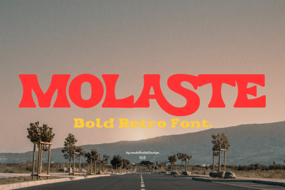 Molaste: A Refined 80s Serif Display Font for Branding