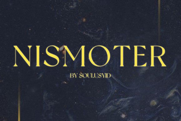 Nismoter Script Font for Elegant Vintage & Futuristic Designs