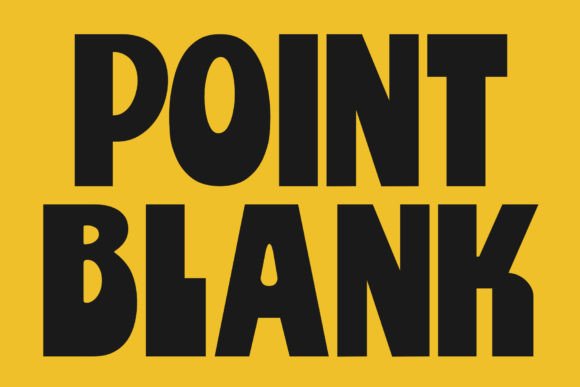 Point Blank: A Retro Display Font for Bold Digital Branding