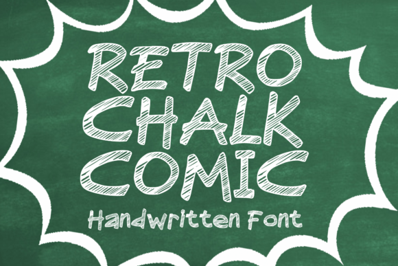 Retro Chalk Comic Font for Small Business Branding