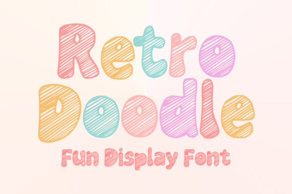 Retro Doodle Font for Playful, Handmade Designs