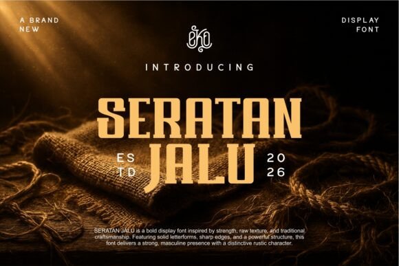 Seratan Jalu Font for Bold, Memorable Branding