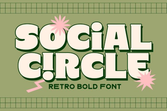 Social Circle: A Vintage Groovy Font for Modern Campaigns