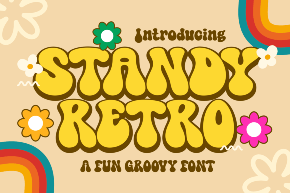 Standy Retro: A Psychedelic Display Font for Digital Branding