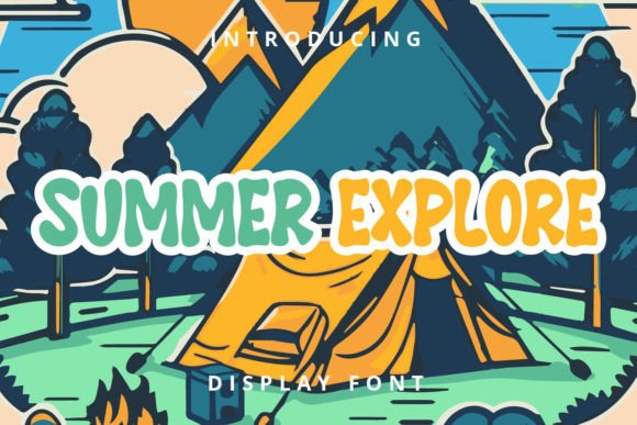 Summer Explore: The Cute and Fun Display Font for Creators
