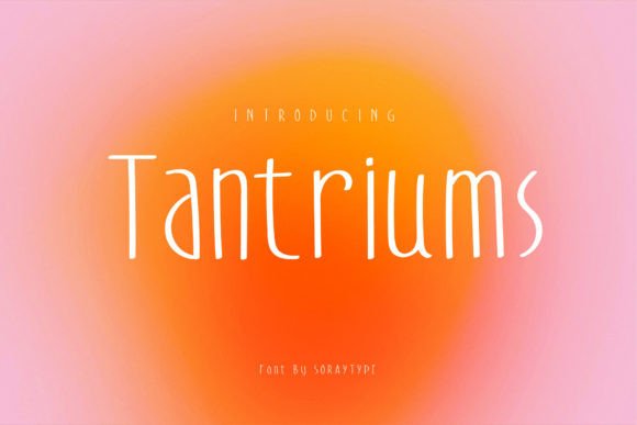 Tantriums Font: A Tall Handwritten Display Typeface for Whimsical Branding