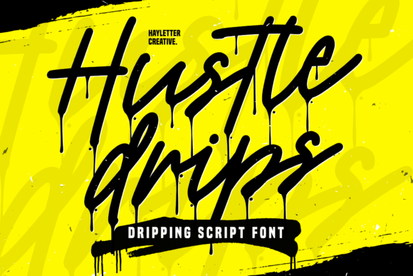 The Hustle Drips Font for Scroll-Stopping Visuals