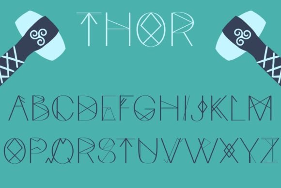 Thor Display Font for Modern Digital Branding