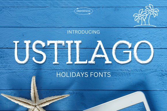 Ustilago: A Textured Display Font for Holiday Magic