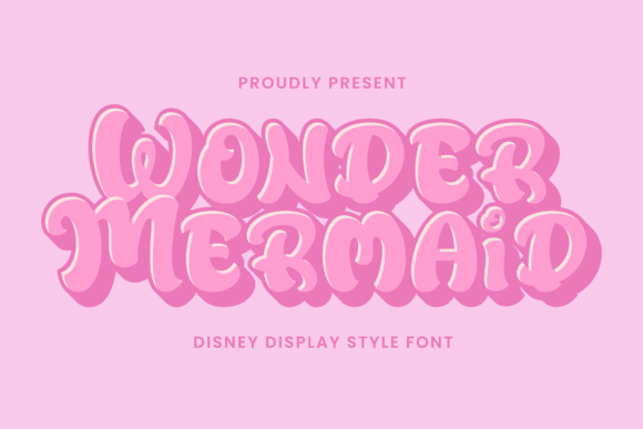 Wonder Mermaid Display Font for Handmade Creatives