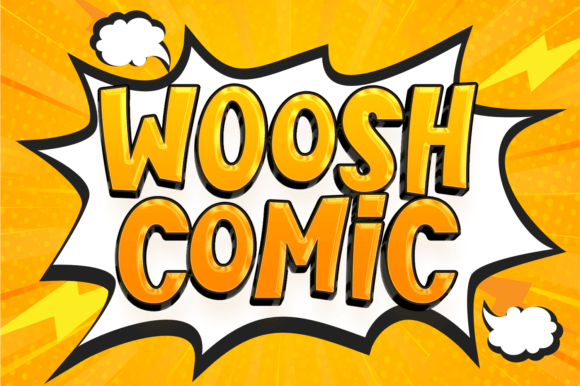 Woosh Comic: A Whimsical Display Font for Scroll-Stopping Marketing